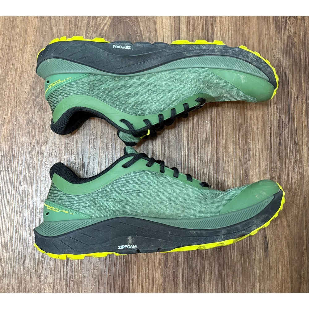 Topo Athletic Ultraventure 4 Trail Running Shoes Mens Green Yellow Vibram Sz 11 - Picture 3 of 12